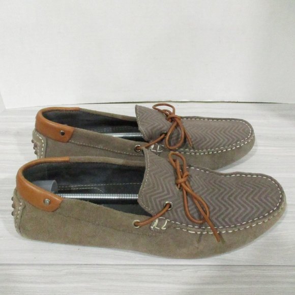 MIKE KONO TAUPE SUEDE DRIVING MOCS/LOAFER - Picture 3 of 9